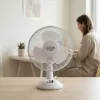 Adler | AD 7302 | Stalinis ventiliatorius | Baltas | Skersmuo 23 cm | Greičių skaičius 2 | Osciliacija | 60 W | Nėra