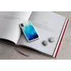 Mobiliojo telefono dėklas iKins, skirtas iPhone XR — mėlynas ežero išorė, juodas vidus