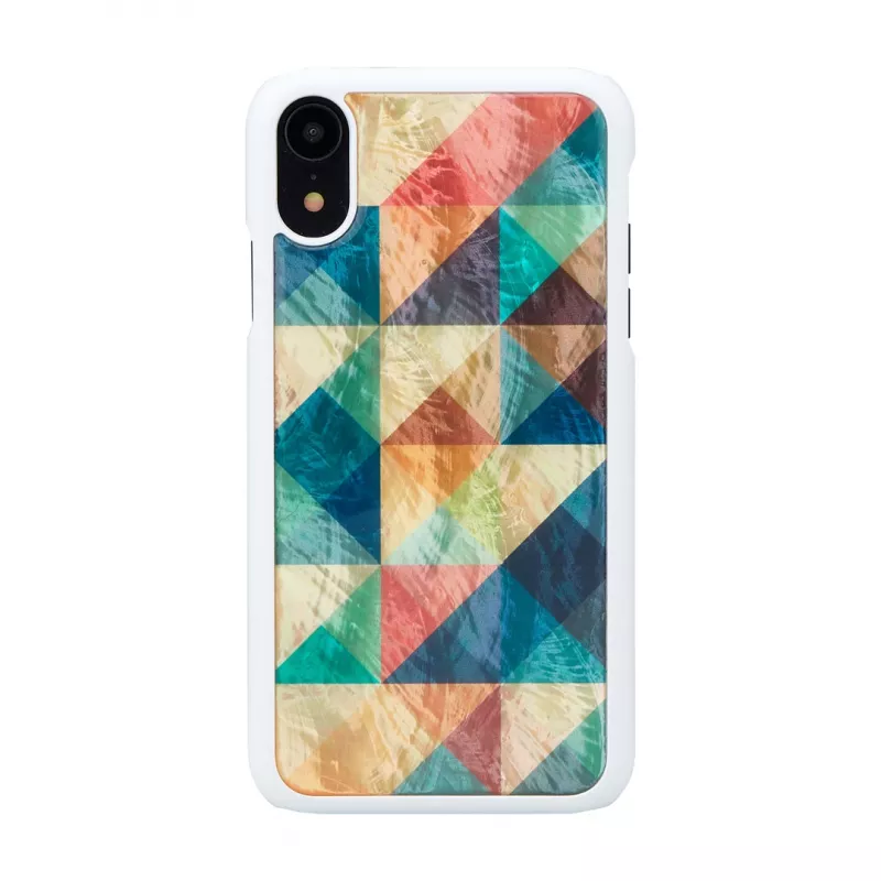 Išmaniojo telefono dėklas iKins, skirtas iPhone XR — Mosaic Juoda apsauginis dangtelis
