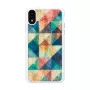 Išmaniojo telefono dėklas iKins, skirtas iPhone XR — Mosaic Juoda apsauginis dangtelis
