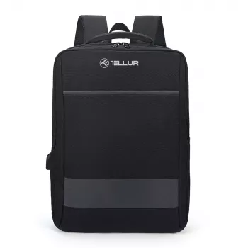 Kuprinė Tellur Nomad 15,6 col. su USB prievadu, juoda