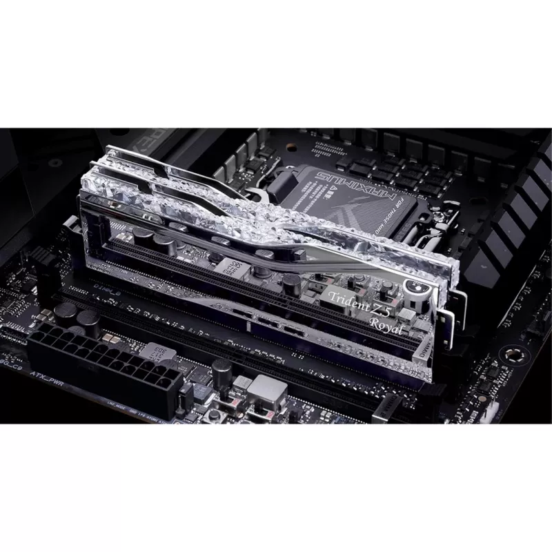 DIMM 48 GB DDR5-8200 (2x 24 GB) Dual-Kit, Memory Silver, F5-8200J4052F24GX2-TR5S, Trident Z5 Royal, INTEL XMP