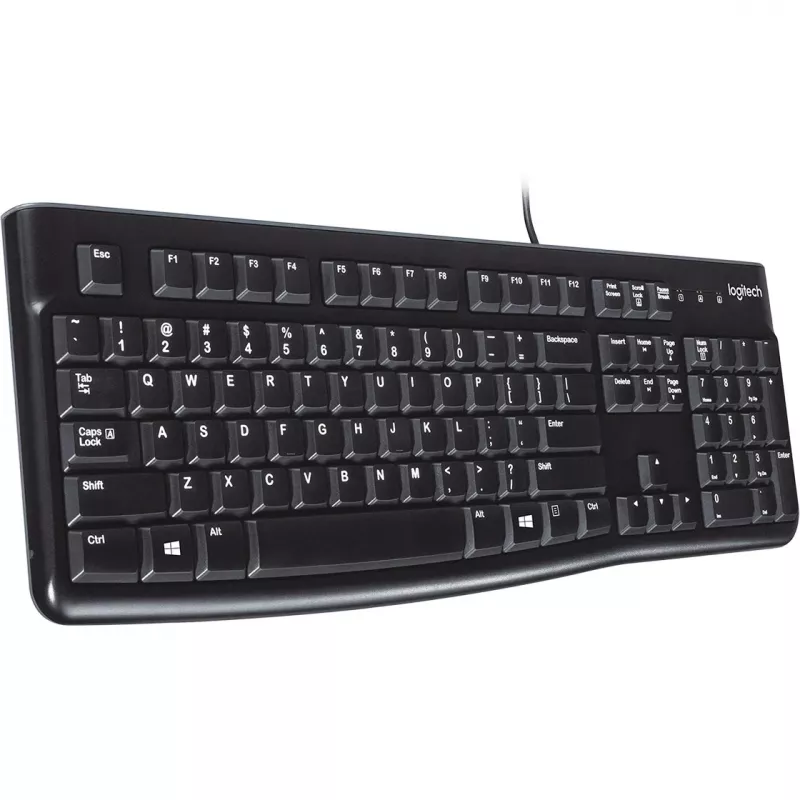 Logitech K120 klaviatūra USB QWERTY ispanų juoda (920-002499)