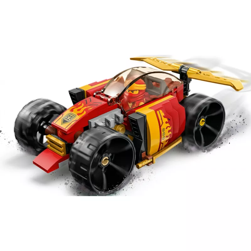 LEGO 71780 NINJAGO Kai’s Ninja Race Car EVO 2in1 lenktyninio automobilio žaislas, transformuojamas į visureigį, statybos rinkinys vaikams, berniukams ir mergaitėms nuo 6 metų, gimtadienio dovana