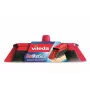 Vidaus šluota VILEDA 151221 su gumine galvute, minkštais/kietais šereliais, raudona, pakuotės plotis 340 mm
