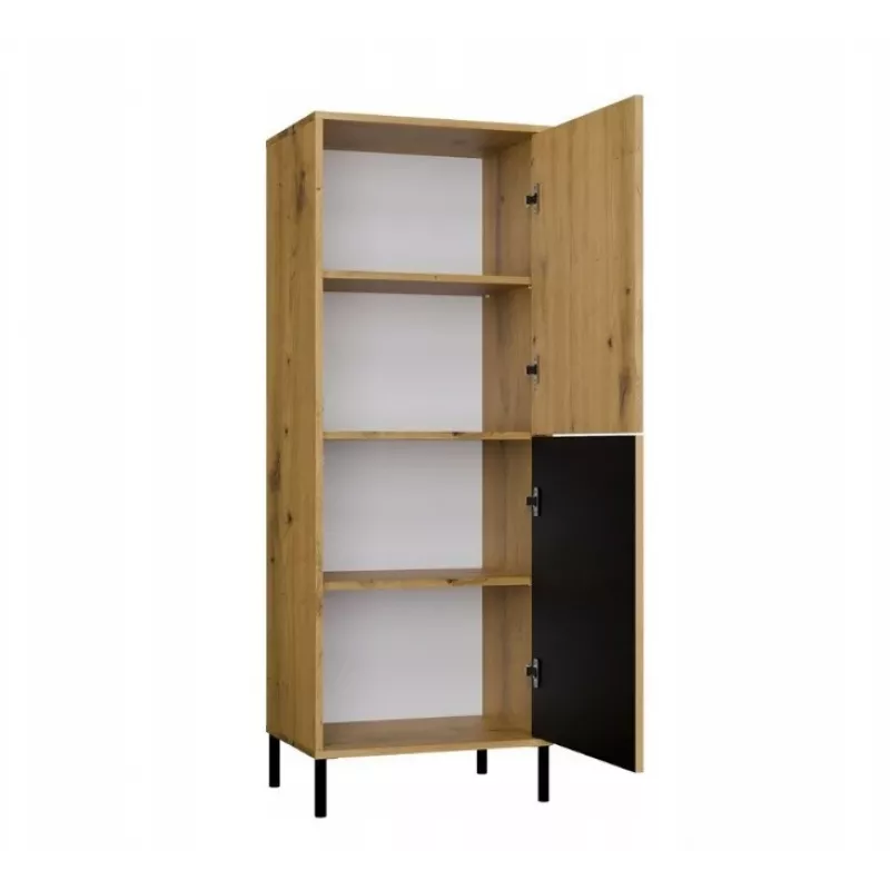 KAMARO 2DK plonas/GŁ ąžuolas ARTISAN DISPLAY CABINET