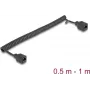 Tinklo kabelis DeLOCK 90669 RJ-45 Cat5e 1 m Juodas
