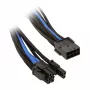 SidabrinėStone PCI-8-Pin to PCIe-6+2-Pin kabelis, 250mm - Juoda/Blue