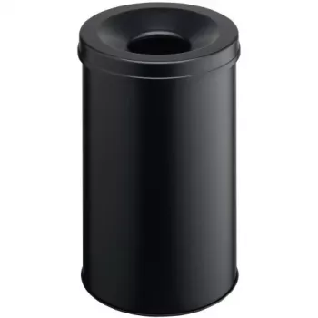 Apvalus plieninis juodas patvarus atliekų konteineris Durable 330601