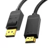 DisplayPort į HDMI kabelio adapteris Vention HAGBH, 2 m, juodas, 7 mm skersmuo