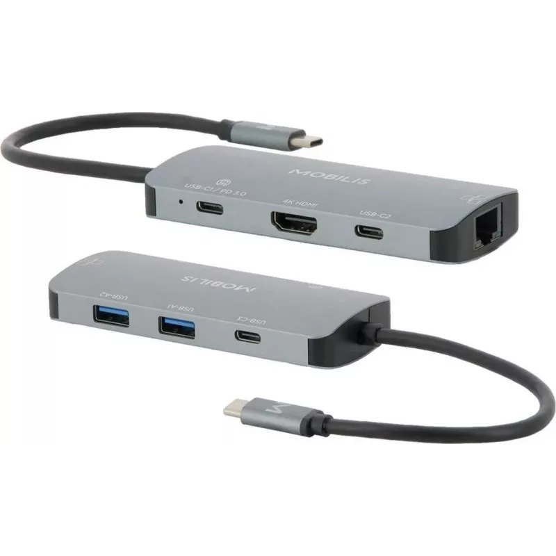 Mobilis USB-C dokų stotelė - 7 viename - 100 W maks. (001382)