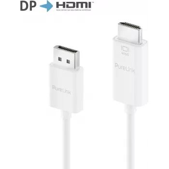 PureLink Active DisplayPort 1.2 to HDMI 2.0 Adapter kabelis, 4K60Hz (444), DisplayPort Male/HDMI Male