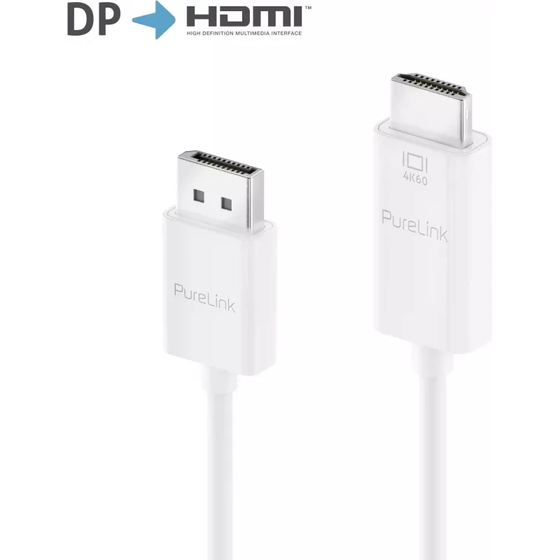 PureLink Active DisplayPort 1.2 to HDMI 2.0 Adapter kabelis, 4K60Hz (444), DisplayPort Male/HDMI Male