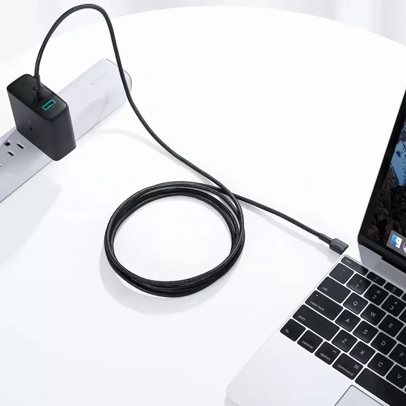 USB-C laidas Aukey CB-CD45 0,9 m — USB Type-C į USB-A, Quick Charge palaikymas
