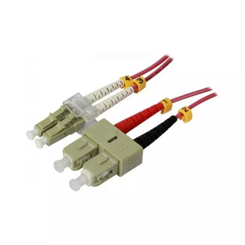Synergy 21 S216775 šviesolaidinis kabelis 3 m LSZH OM4 2x LC 2x SC violetinis (S216775)