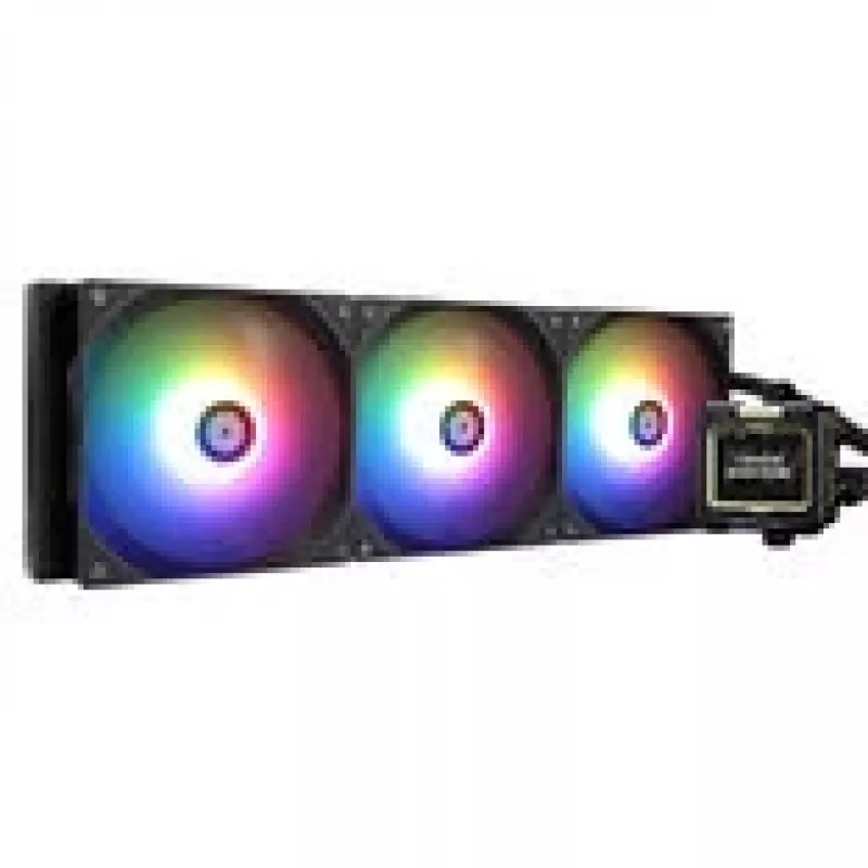 CPU aušintuvas Thermalright Frozen Warframe 420 Juoda ARGB — 140 mm ARGB ventiliatoriai, 420 mm radiatorius