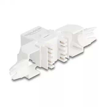 RJ45 Keystone modulis DELOCK 90721 Cat.6A UTP 180° lizdas LSA