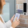 Qoltec 52448 kodinis užraktas TITAN su pirštų atspaudų skaitytuvu | RFID | BT 4.0 | Kodas | Kortelė | raktų pakabukas | durų skambutis | IP68 | EM