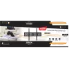 Sieninis televizoriaus laikiklis LIBOX LB-120 32–85 colių (81,3 cm–2,16 m), iki 55 kg, VESA 200x200–600x400, pakreipiamas, plienas, juodas
