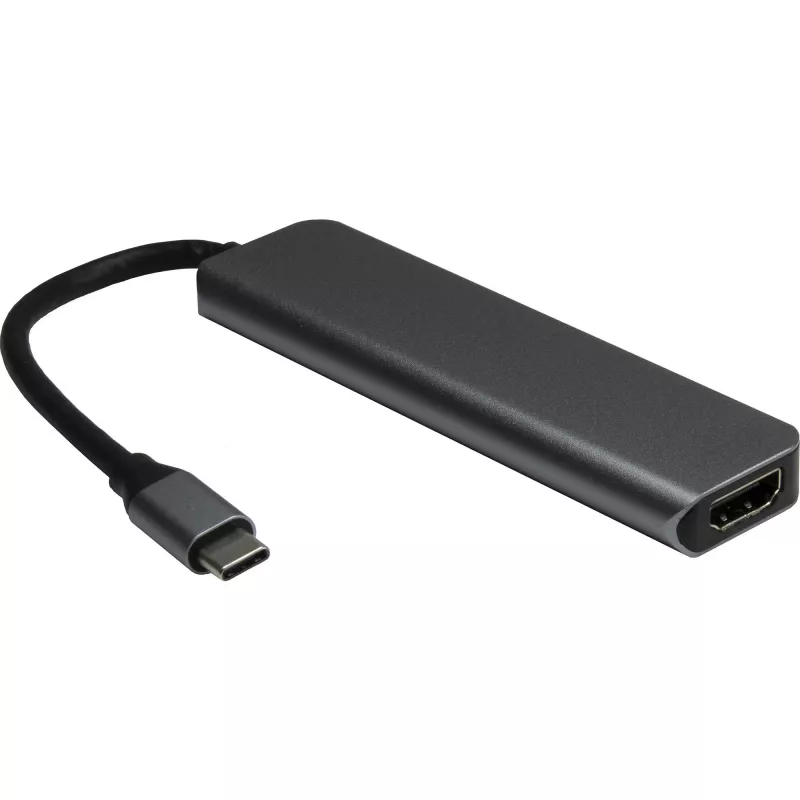 USB šakotuvas Inter-Tech H-469-1 Type-C 5000 Mbit/s HDMI