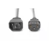 Assmann maitinimo ilgintuvo kabelis. C14 - C13 M/F. 5,0 m. H05VV-F3G 1,0 mm². juodas (AK-440201-050-S)