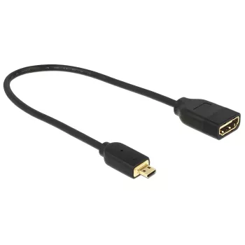 HDMI laidas DeLOCK 0,2 m HDMI-A/HDMI Micro-D