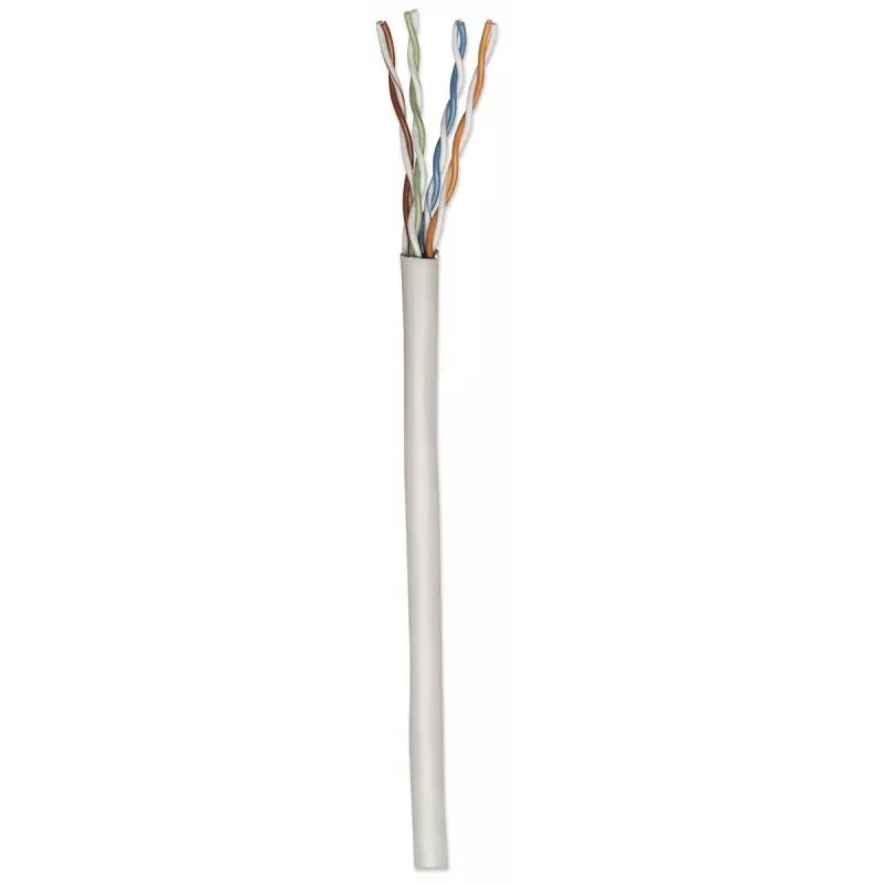 Intellinet tinklo birios Cat5e kabelis, 24 AWG, monolitinis laidas, 305 m, pilkas, CCA, U/UTP, dėžėje