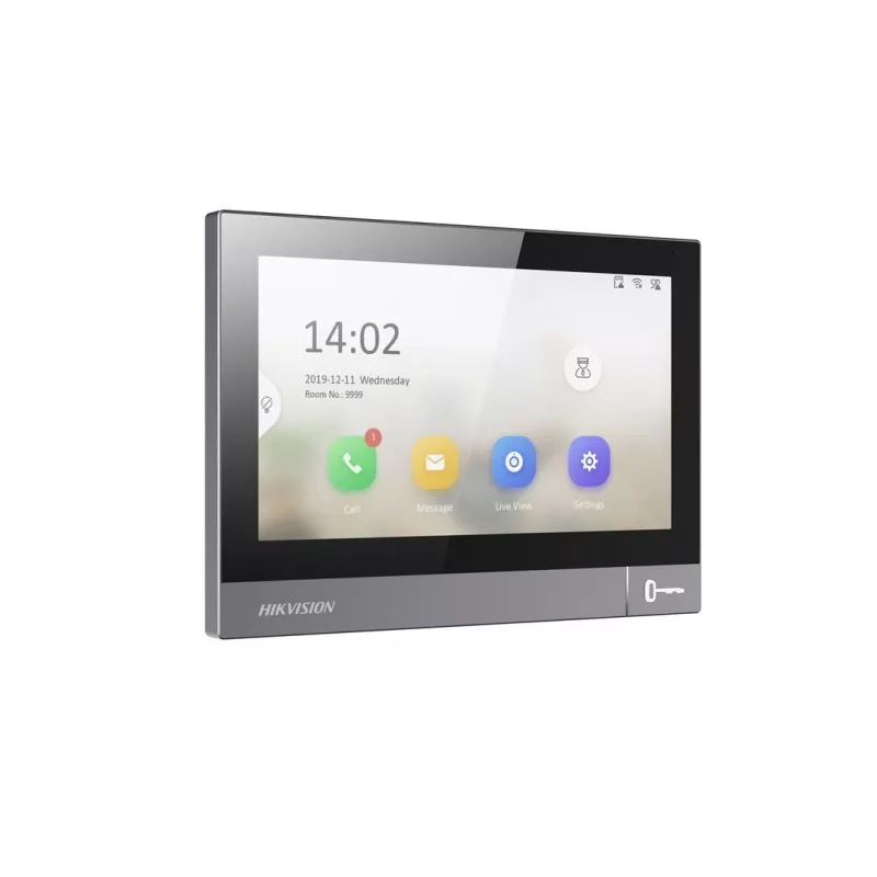 Vaizdo domofono vidinis blokas Hikvision DS-KH8381-WTE1 7 colių 1024x600, PoE, Wi‑Fi, MicroSD
