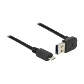 USB laidas DeLOCK 85203 USB 2.0 0,5 m USB A Micro-USB B Juodas