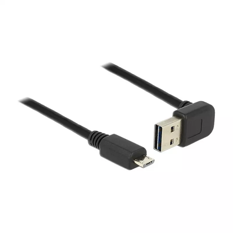 USB laidas DeLOCK 85203 USB 2.0 0,5 m USB A Micro-USB B Juodas