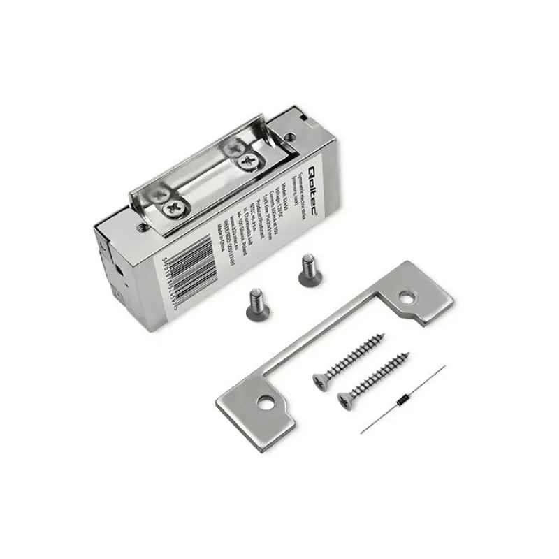 Elektromagnetinė spyna QOLTEC 52459 12V simetriška su atmintimi ir užraktu