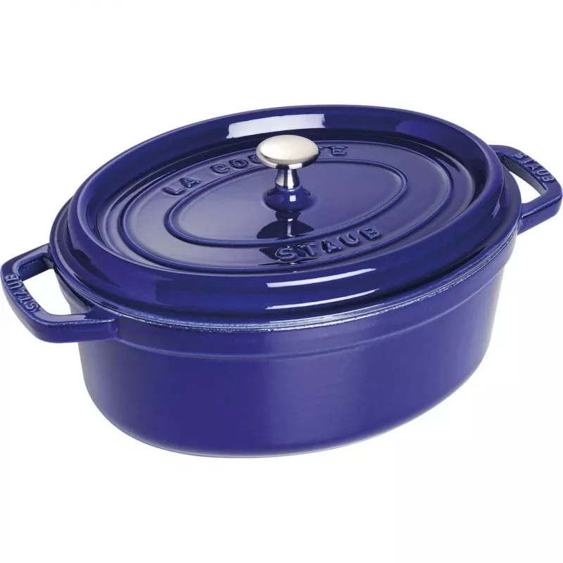 Ketaus puodas Staub 4,25 l, 29 cm, mėlynas