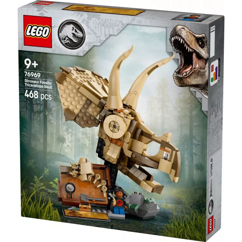 LEGO JURASSIC WORLD 76969 Dinozaurų fosilijos: Triceratopso kaukolė