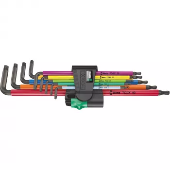 Wera 967/9 TX XL Torx L formos raktų rinkinys, 9 vienetai