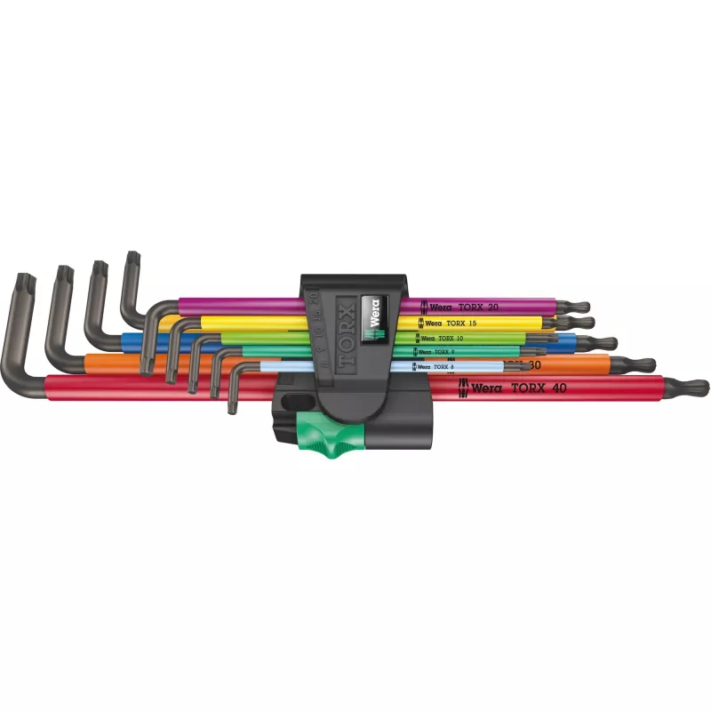 Wera 967/9 TX XL Torx L formos raktų rinkinys, 9 vienetai