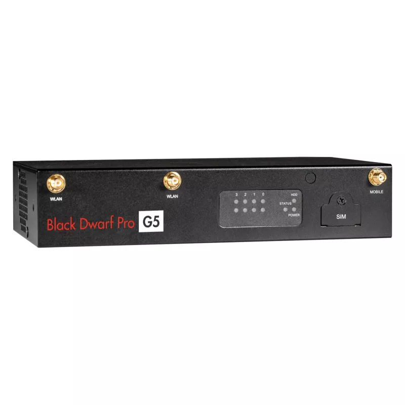 Securepoint Juoda Dwarf Pro G5 VPN kaip paslauga aparatinė ugniasienė Staliniams kompiuteriams 2.83 Gbit/s