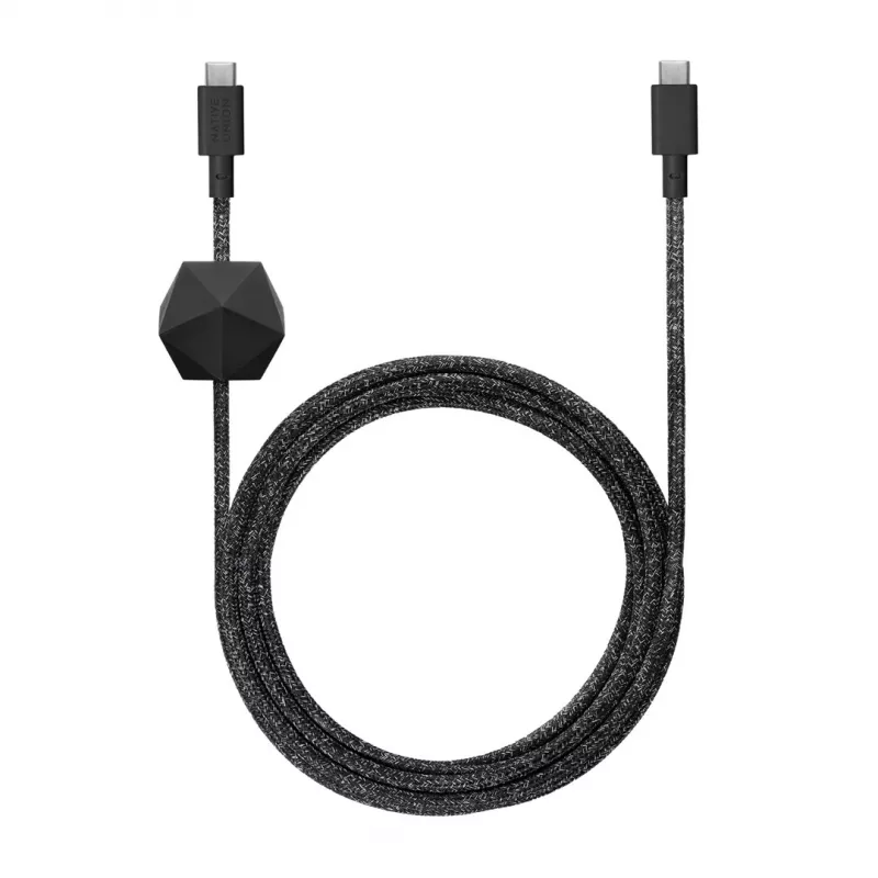 Native Union Anchor kabelis USB-C į USB-C 1,8 m juoda/pilka