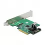 DeLOCK PCI Express x4 kortelė su 1 x vidiniu USB 3.2 Gen 2 key B 20 kontaktų lizdu