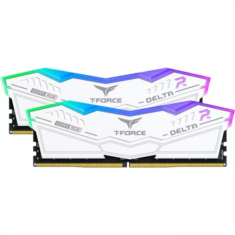 DIMM 32 GB DDR5-7200 (2x 16 GB) Dual-Kit, atmintis balta, FF4D532G7200HC34ADC01, Delta RGB, INTEL XMP