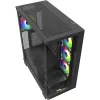 ELITE SHARK CA500 , juodas korpusas bokštas, grūdintas stiklas x 2