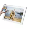 Denver PFF-1515W skaitmeninis nuotraukų rėmelis baltas 39,6 cm (15,6 inch) jutiklinis ekranas Wi-Fi