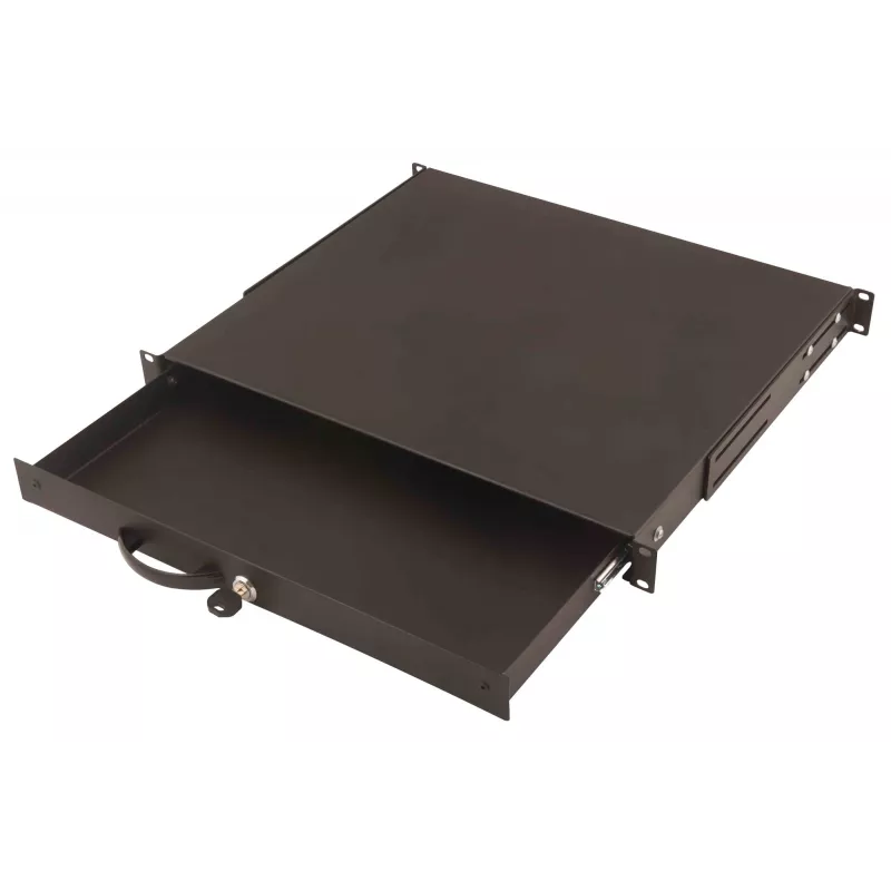 Klaviatūros stalčius dokumentų saugojimui Digitus DN-19 KEY-1U-SW