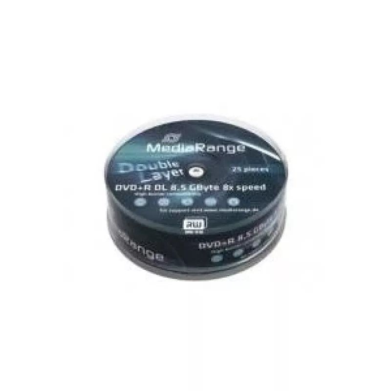 MediaRange - 25 x DVD+R DL - 8,5 GB (240 min.) 8x - verpstė (MR469)