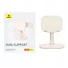 Planšečių ir telefonų stovas Baseus Seashell Series Pink — reguliuojamo aukščio, lengvas