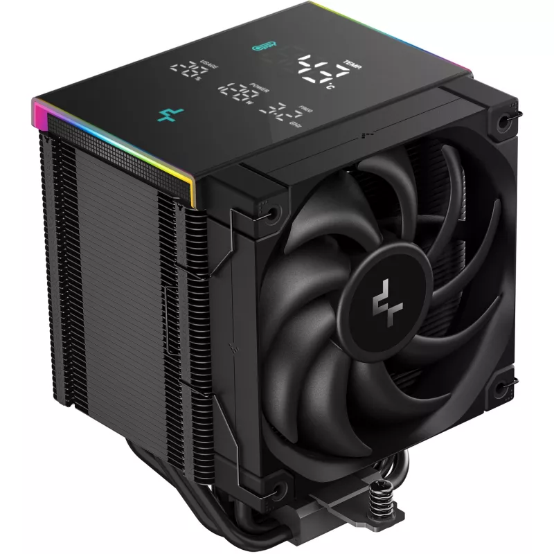 Oro aušintuvas DeepCool AK500 Digital Pro 12 cm juodas su skysčių dinaminiu guoliu