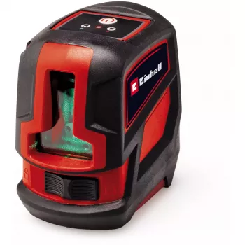 Lazerinis nivelyras Einhell TC-LL 2 G — savaime išsilyginantis žalias kryžius ir 360° linija