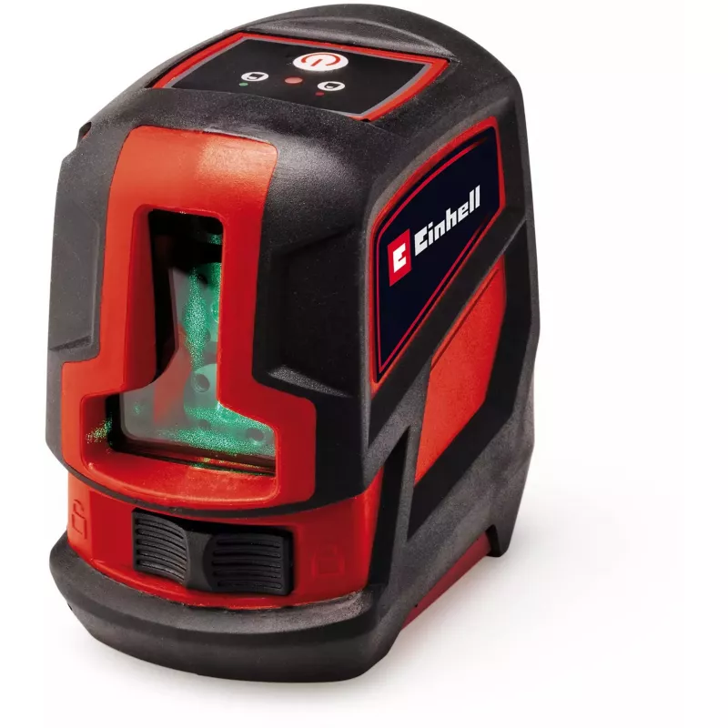 Lazerinis nivelyras Einhell TC-LL 2 G — savaime išsilyginantis žalias kryžius ir 360° linija