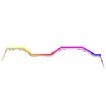 LED juostelė HYTE Noodle LN60 ARGB White — adresuojama RGB LED juostelė kompiuterio apšvietimui, 60 cm