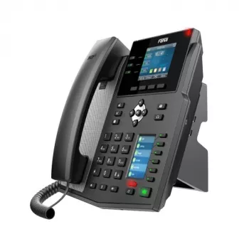 IP telefonas Fanvil X4U juodas 12 linijų LCD Wi-Fi laidinis ragelis