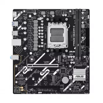 Pagrindinė plokštė ASUS PRIME B840M-K — AMD B840, lizdas AM5, mikro ATX, DDR5, 2 DIMM, 128 GB, 2,5 GbE, M.2, SATA III